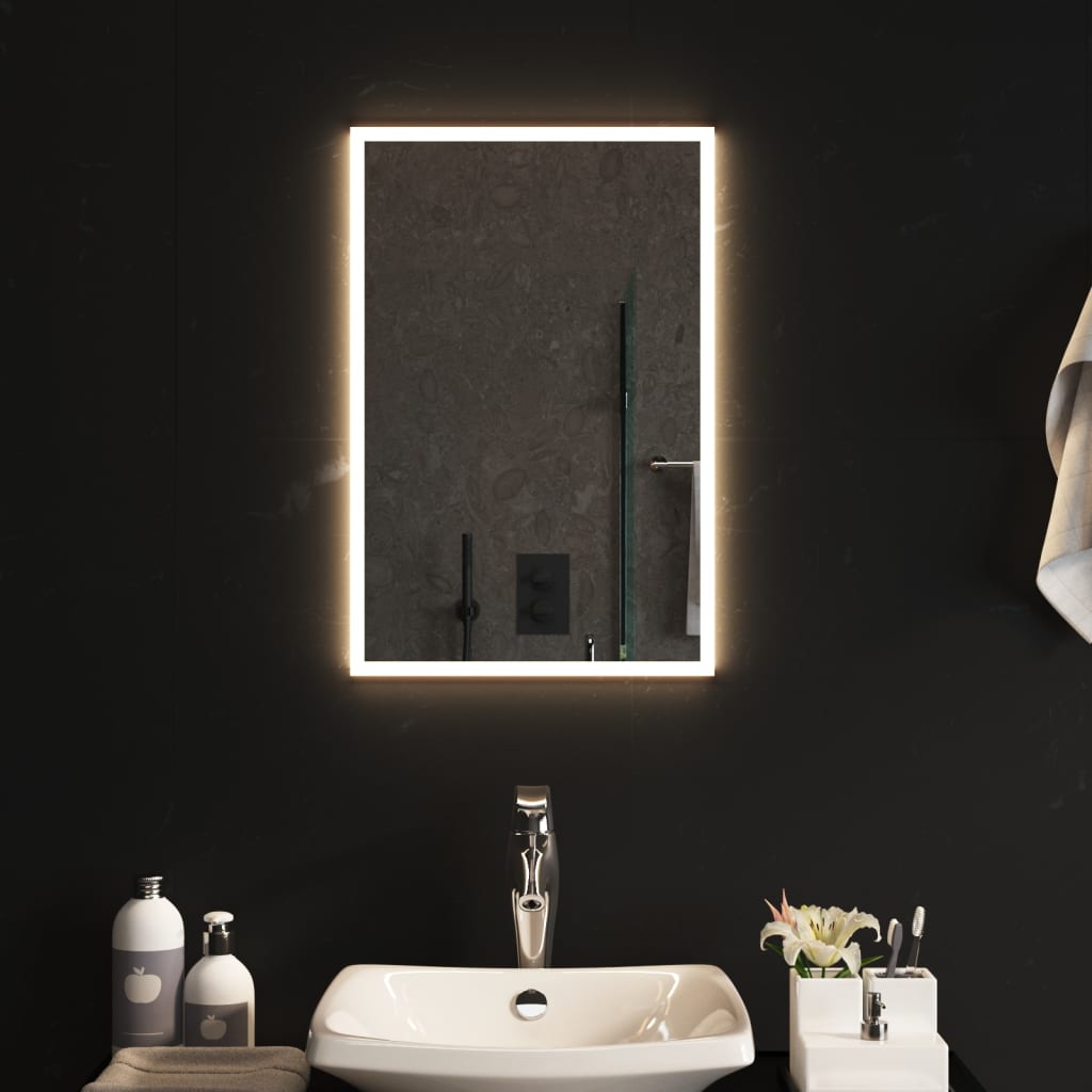 VidaXL Miroir de salle de bain LED 40x60 cm