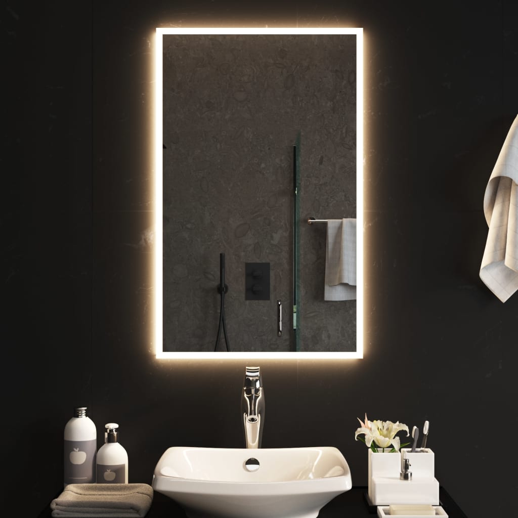 VidaXL Miroir de salle de bain LED 50x80 cm