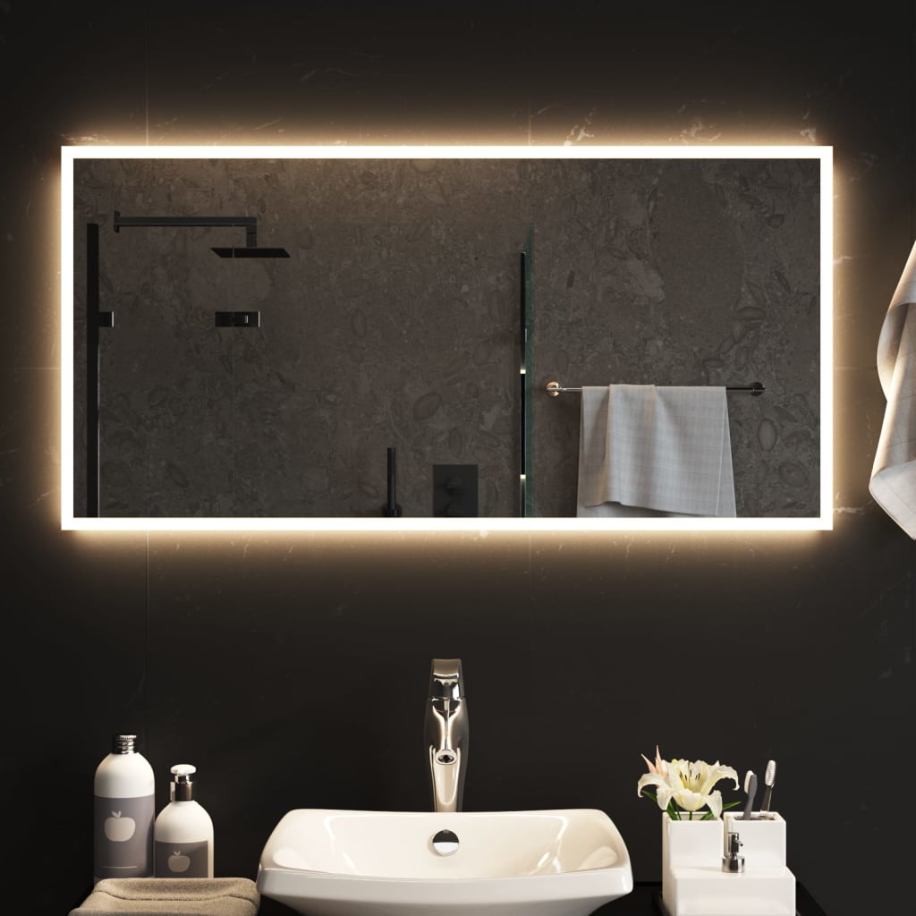 VidaXL Miroir de salle de bain LED 50x100 cm
