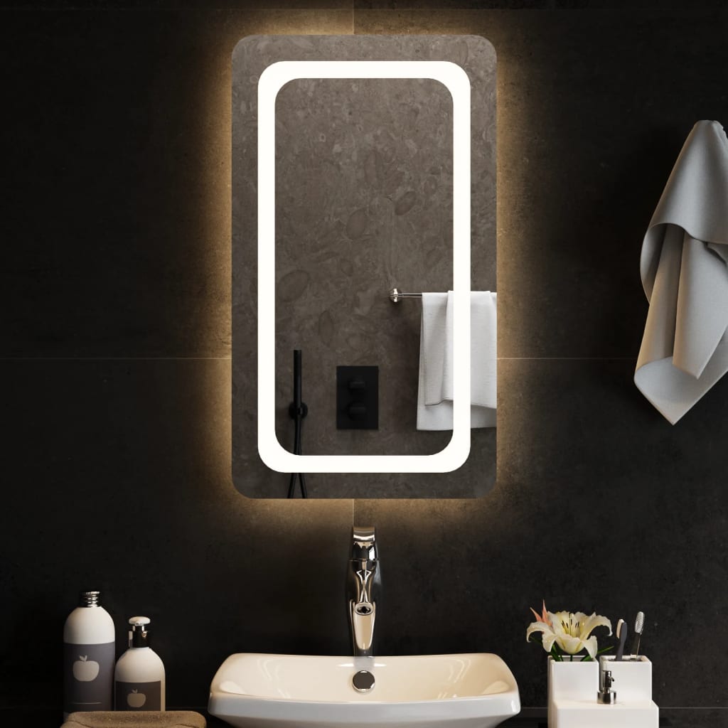 VidaXL Miroir de salle de bain LED 40x70 cm