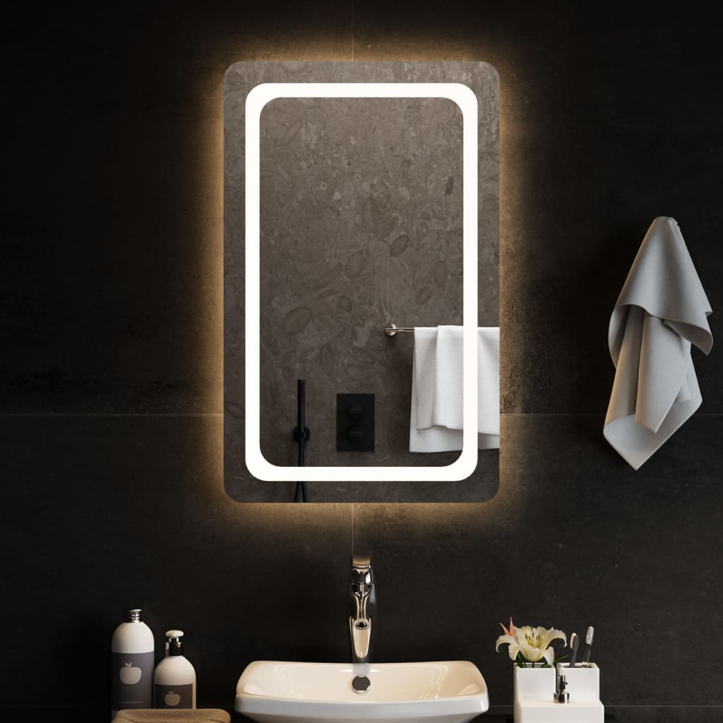 VidaXL Miroir de salle de bain LED 50x80 cm