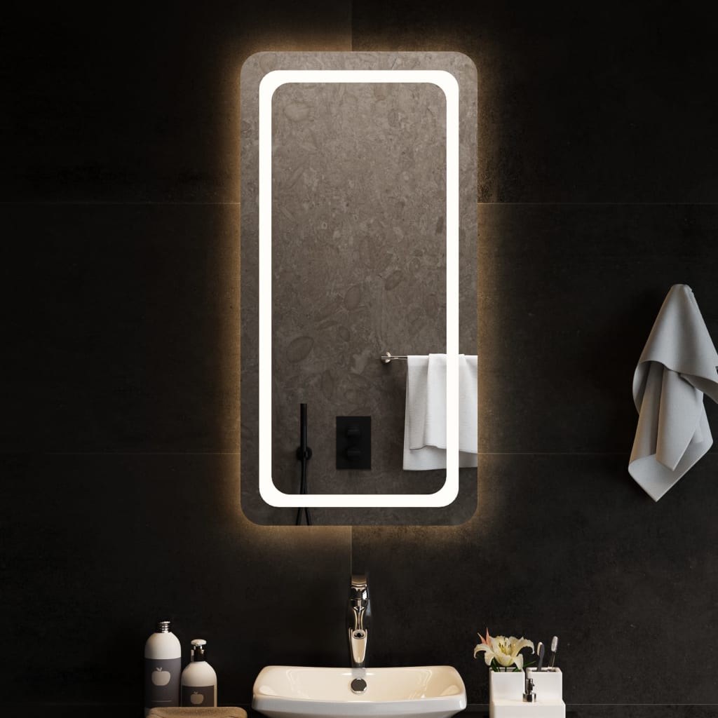 VidaXL Miroir de salle de bain LED 50x100 cm