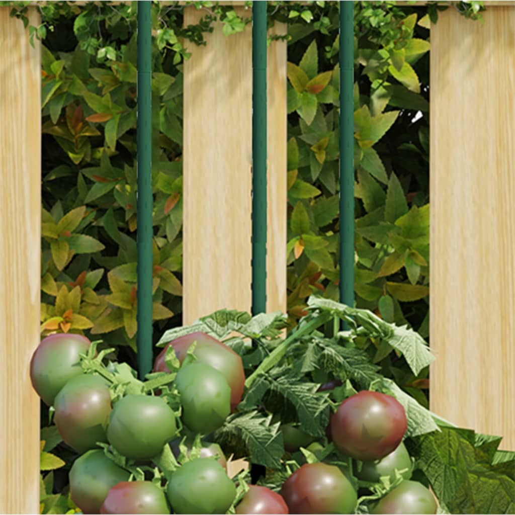 VidaXL Tuteurs pour plantes 30 pcs 180 cm acier vert