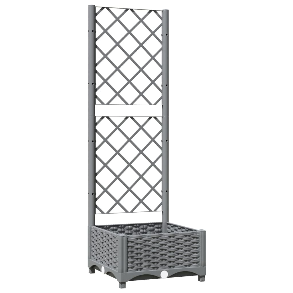 Vidaxx jardinière avec treillis 40x40x121,5 cm polypropylène