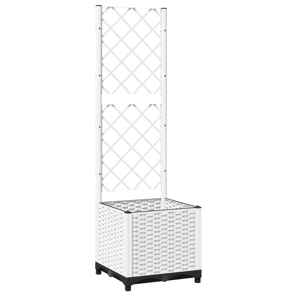 Vidaxx jardinière avec treillis 40x40x136 cm polypropylène
