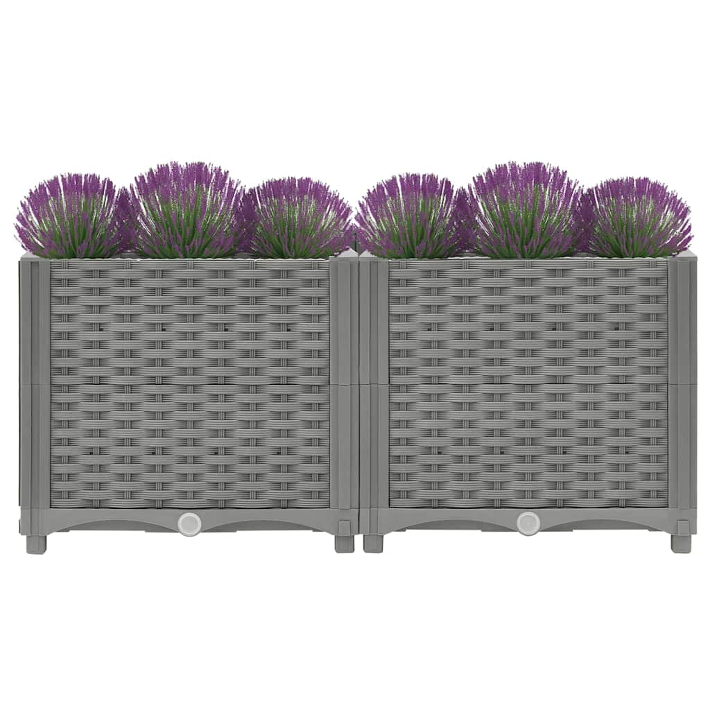 Vidaxx jardinière surélevée 80x40x38 cm polypropylène