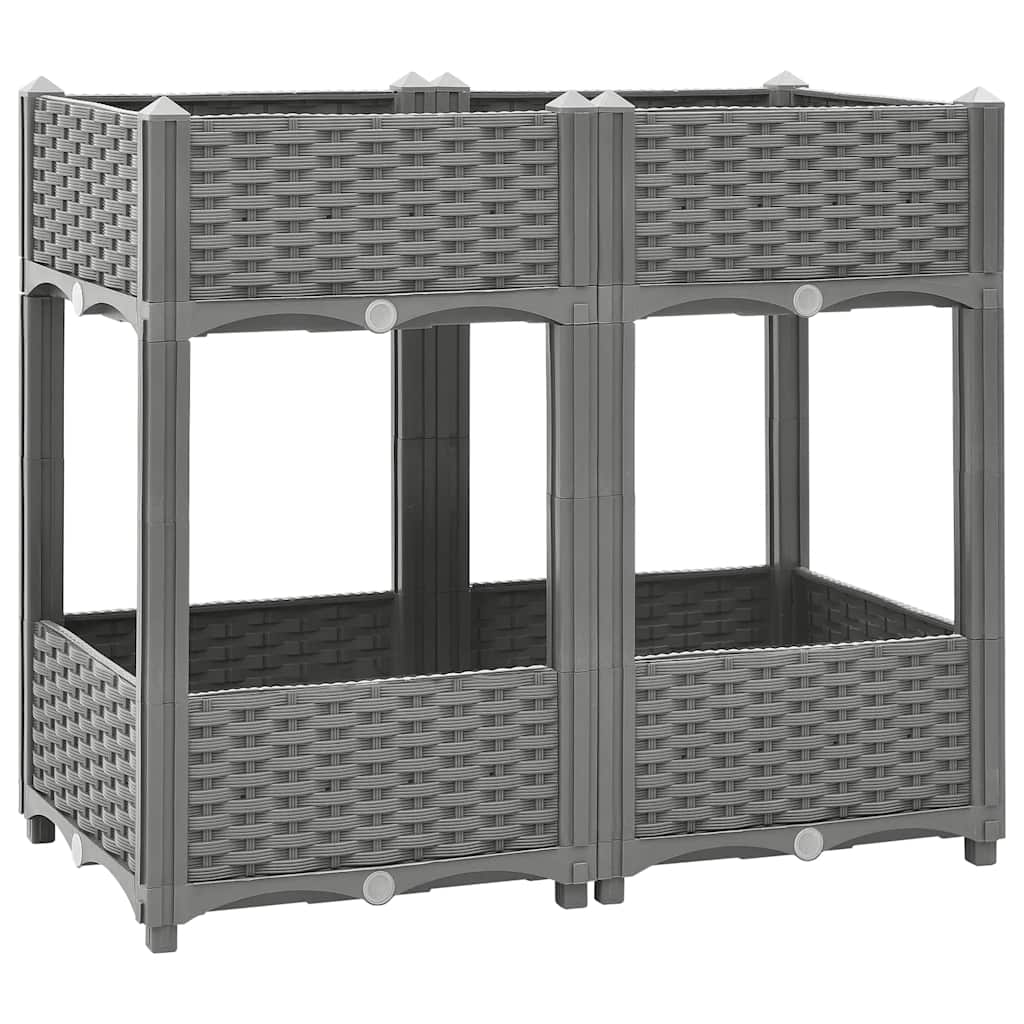 Vidaxx jardinière surélevée 80x40x71 cm polypropylène