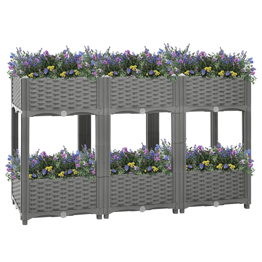 Vidaxx jardinière surélevée 120x40x71 cm polypropylène