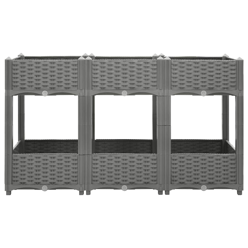 Vidaxx jardinière surélevée 120x40x71 cm polypropylène
