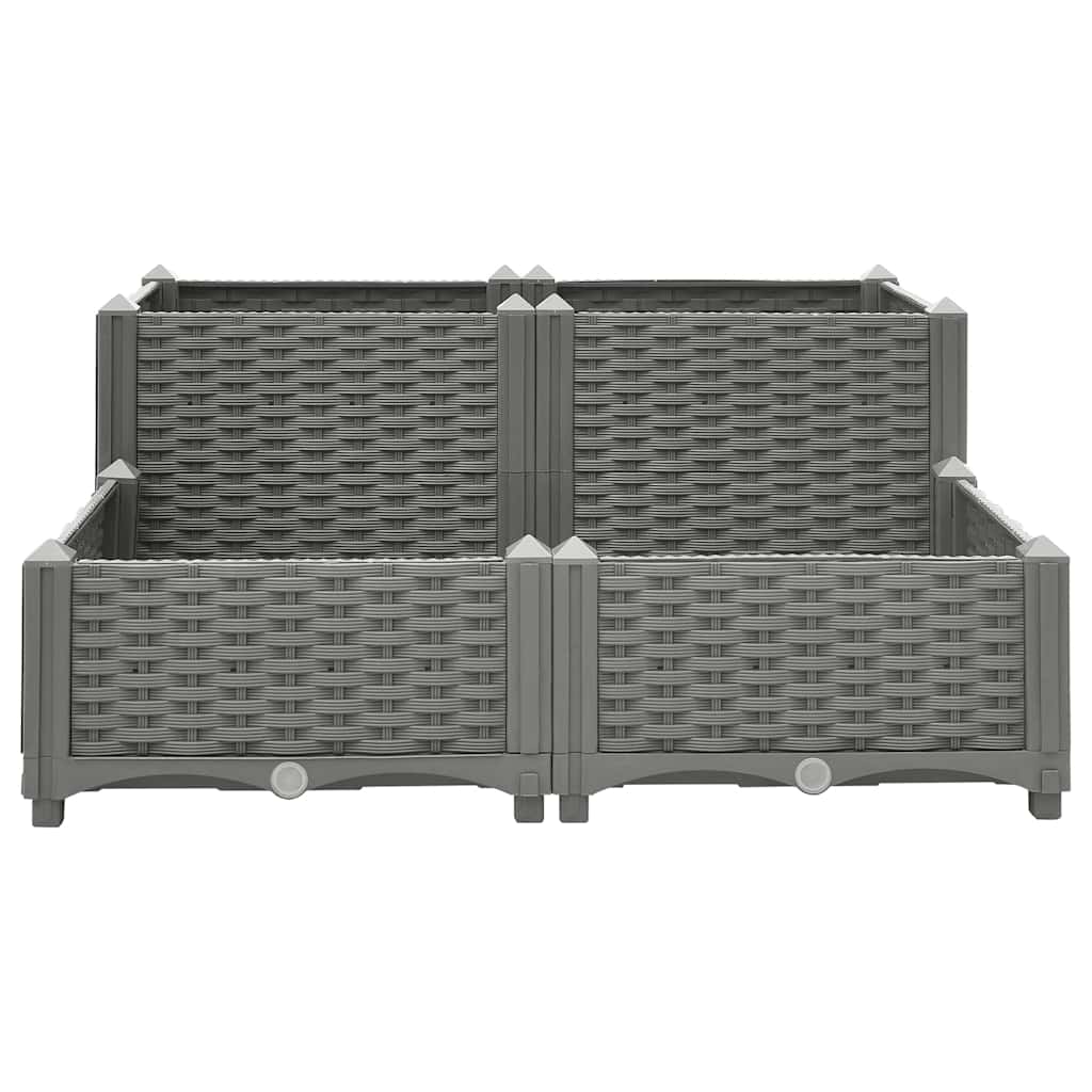 VidaXL jardinière surélevée 80x80x38 cm polypropylène