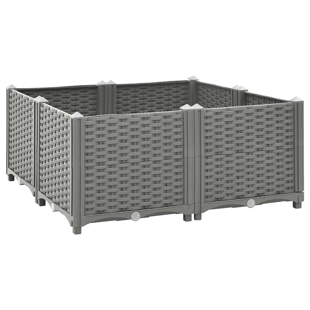 VidaXL jardinière surélevée 80x80x38 cm polypropylène