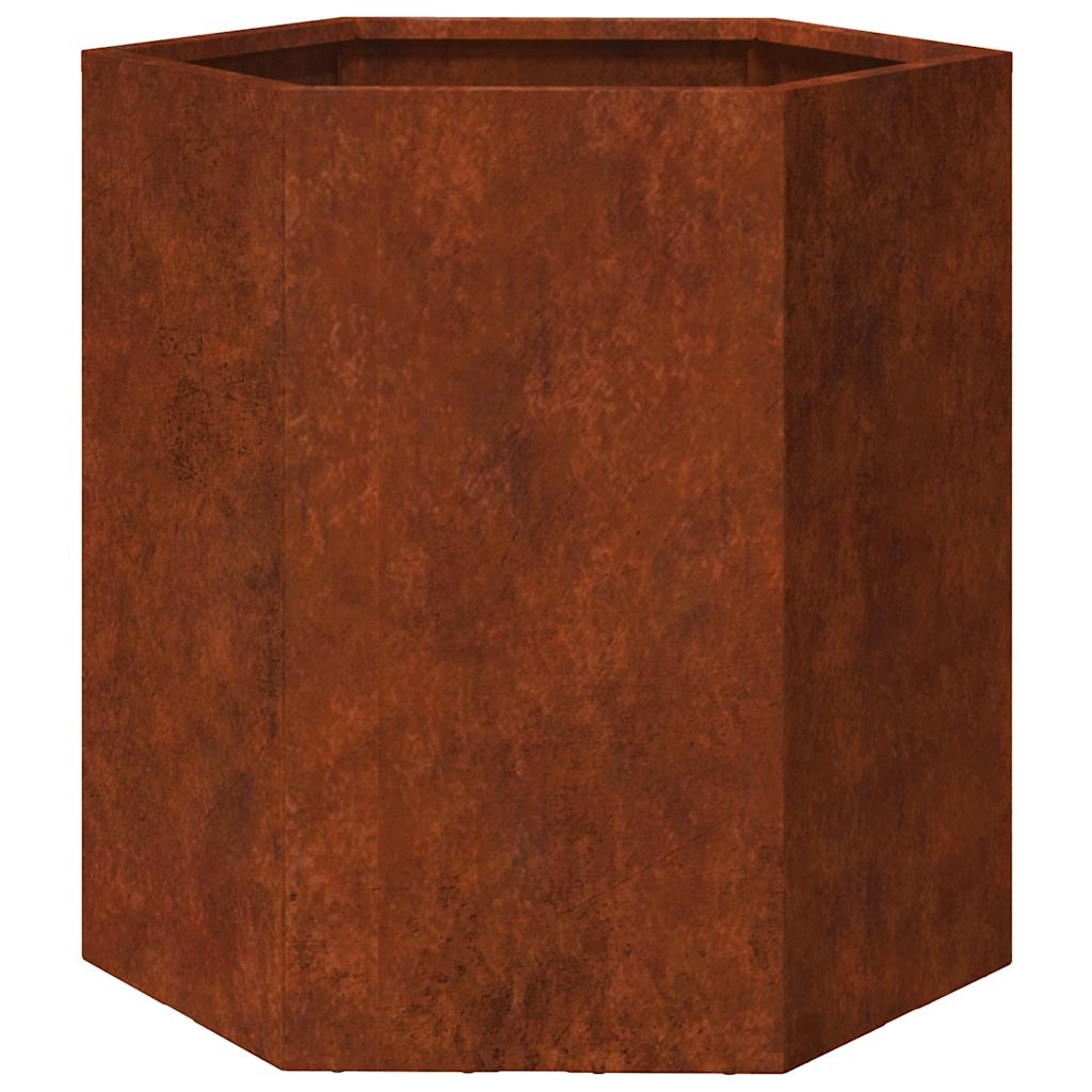 Vidaxx jardinière rouillé 40x40x45 cm acier corten