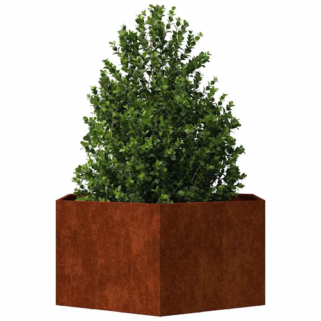 Vidaxx jardinière rouillé 90x90x45 cm acier corten
