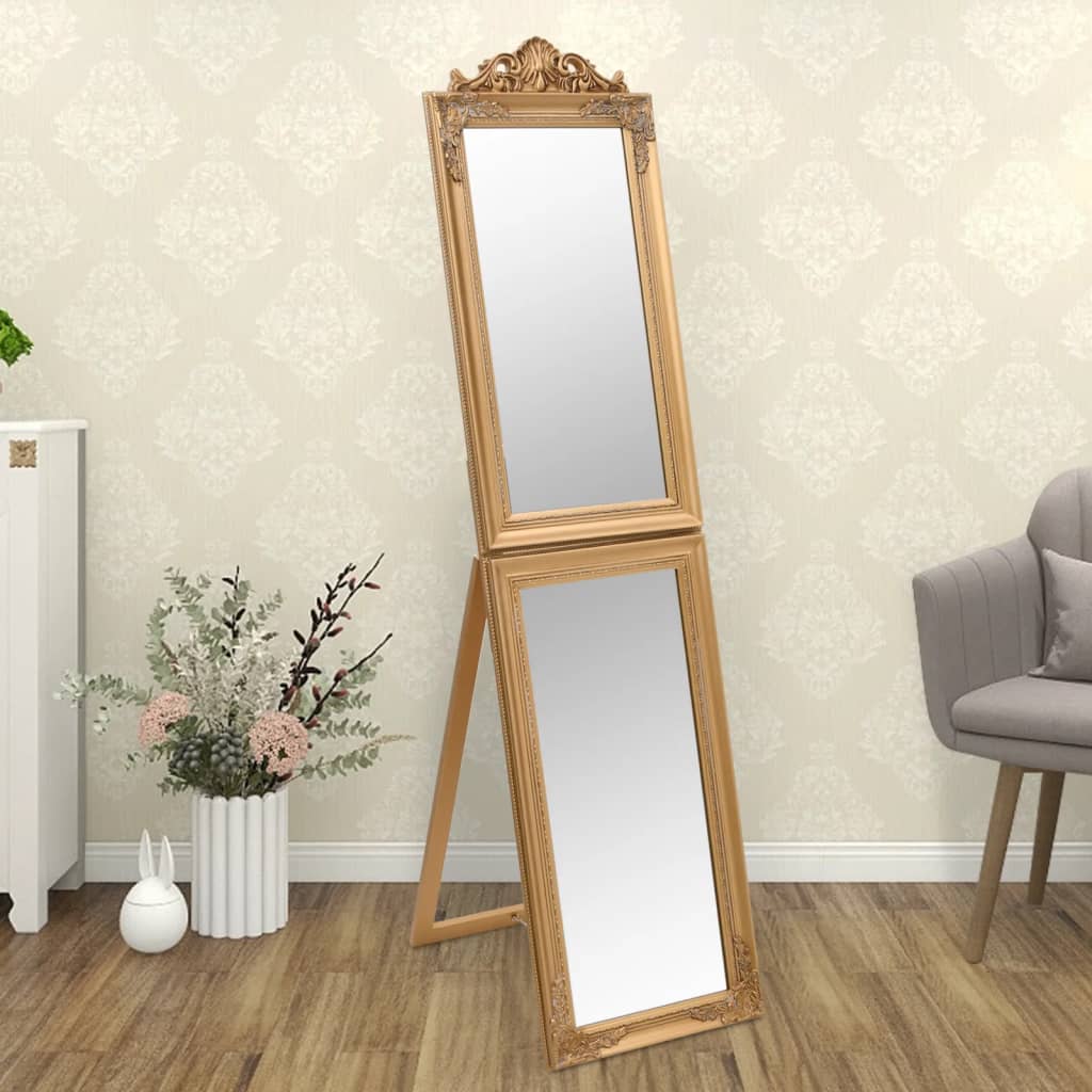 VidaXL Miroir sur pied 40x160 cm doré