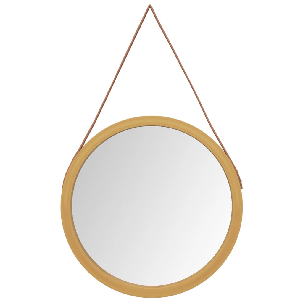 Vidaxxl miroir mural avec bande ø 55 cm doré