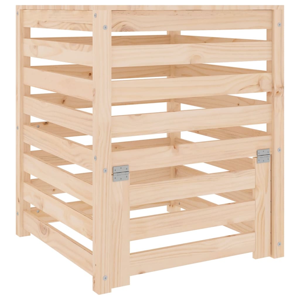Vidaxx bac à compost 63,5x63,5x77,5 cm bois de pin massif