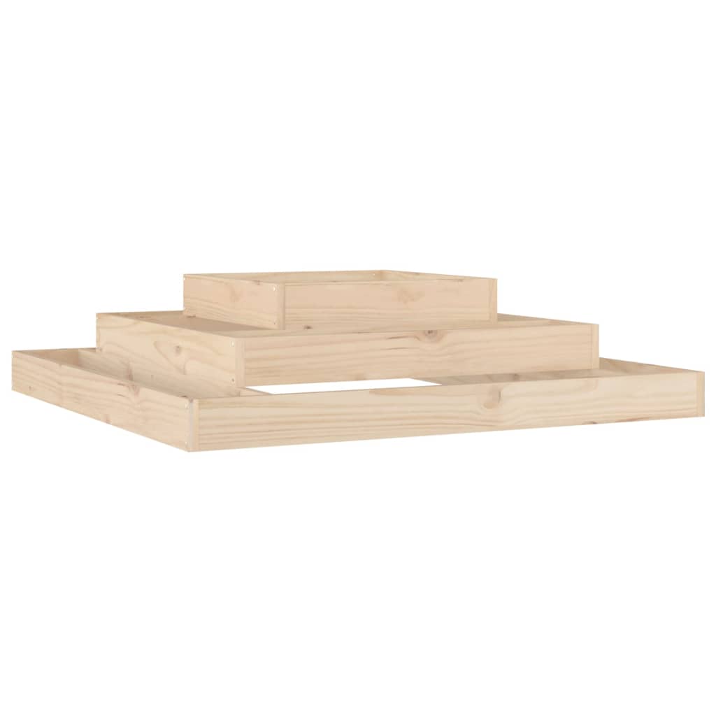 VidaXL Jardinière 110x110x27 cm bois de pin massif