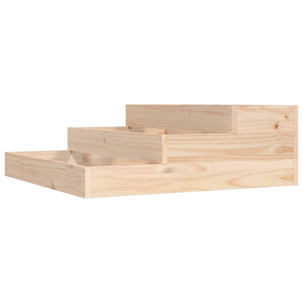VidaXL Jardinière 78x78x27 cm bois de pin massif