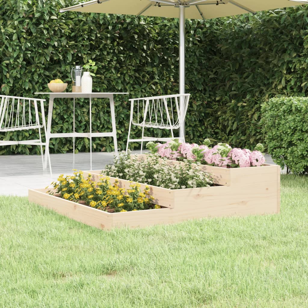 Vidaxx jardinière 107x107x27 cm bois de pin massif