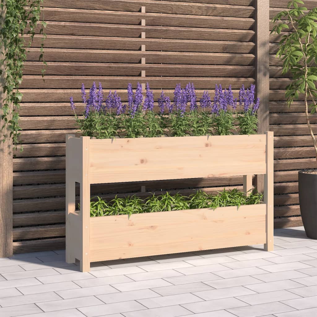 Vidaxx jardinière 112x25x66 cm bois de pin massif