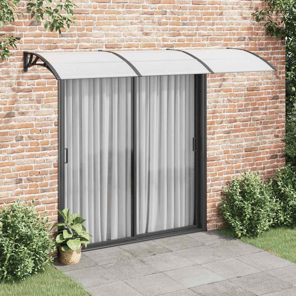 Vidaxx auvent de porte 300x100 cm polycarbonate noir