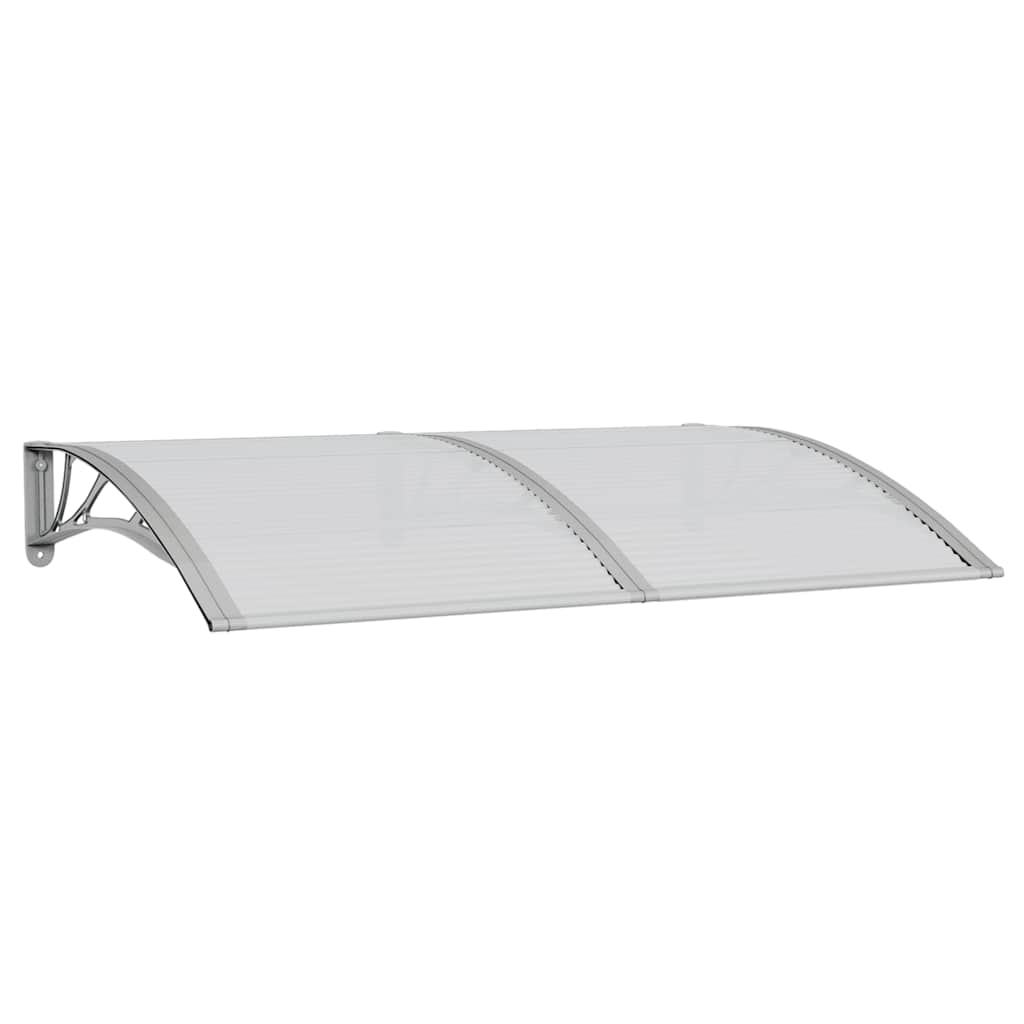 Vidaxx auvent de porte 150x100 cm polycarbonate gris