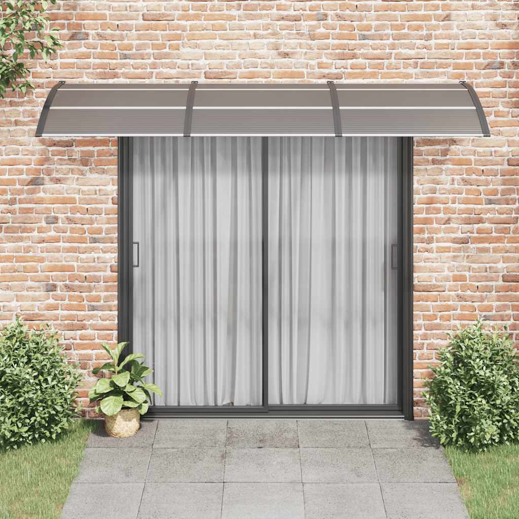 Vidaxx auvent de porte 300x100 cm polycarbonate noir