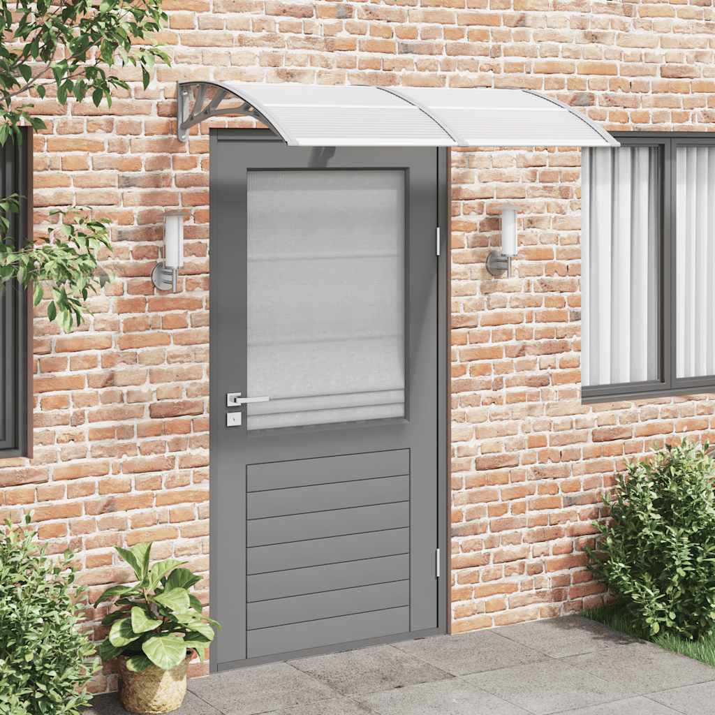 Vidaxx auvent de porte 150x75 cm polycarbonate gris