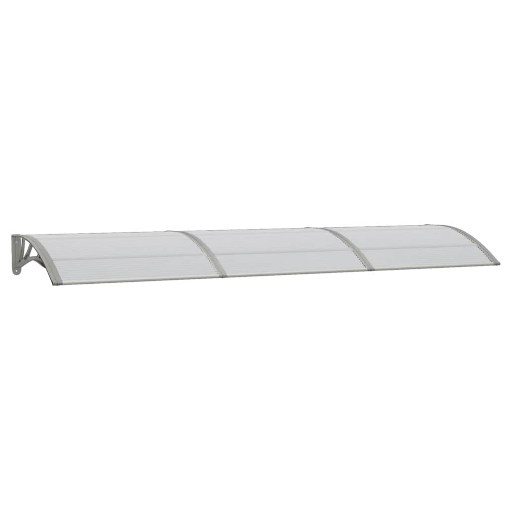 Vidaxx auvent de porte 300x75 cm polycarbonate gris
