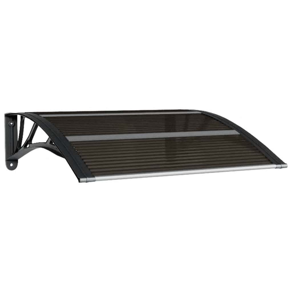 Vidaxx auvent de porte noir 80x75 cm polycarbonate