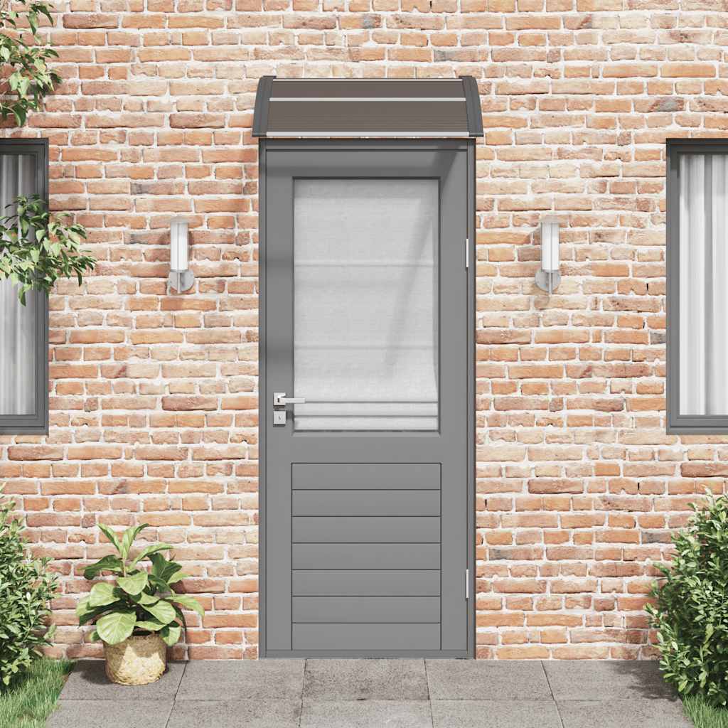 Vidaxx auvent de porte noir 80x75 cm polycarbonate