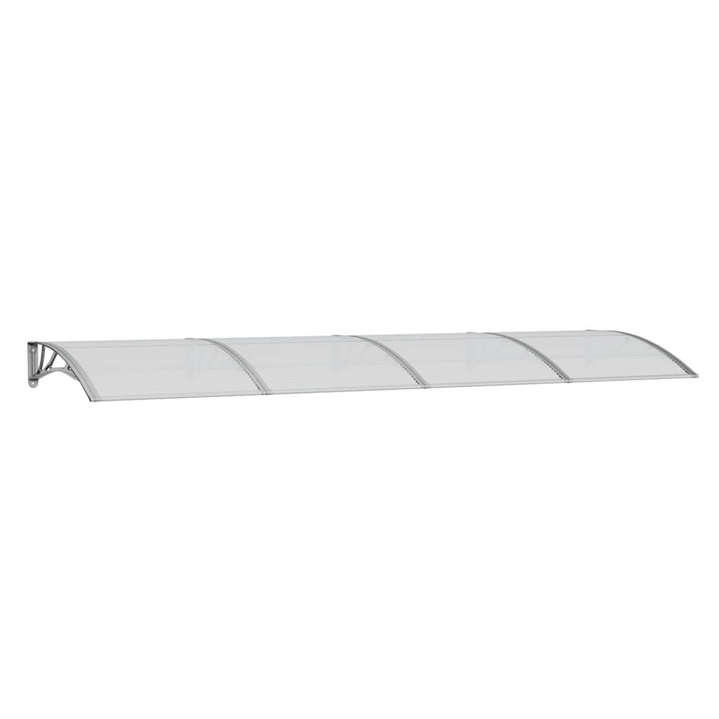Vidaxx auvent de porte 350x100 cm polycarbonate gris