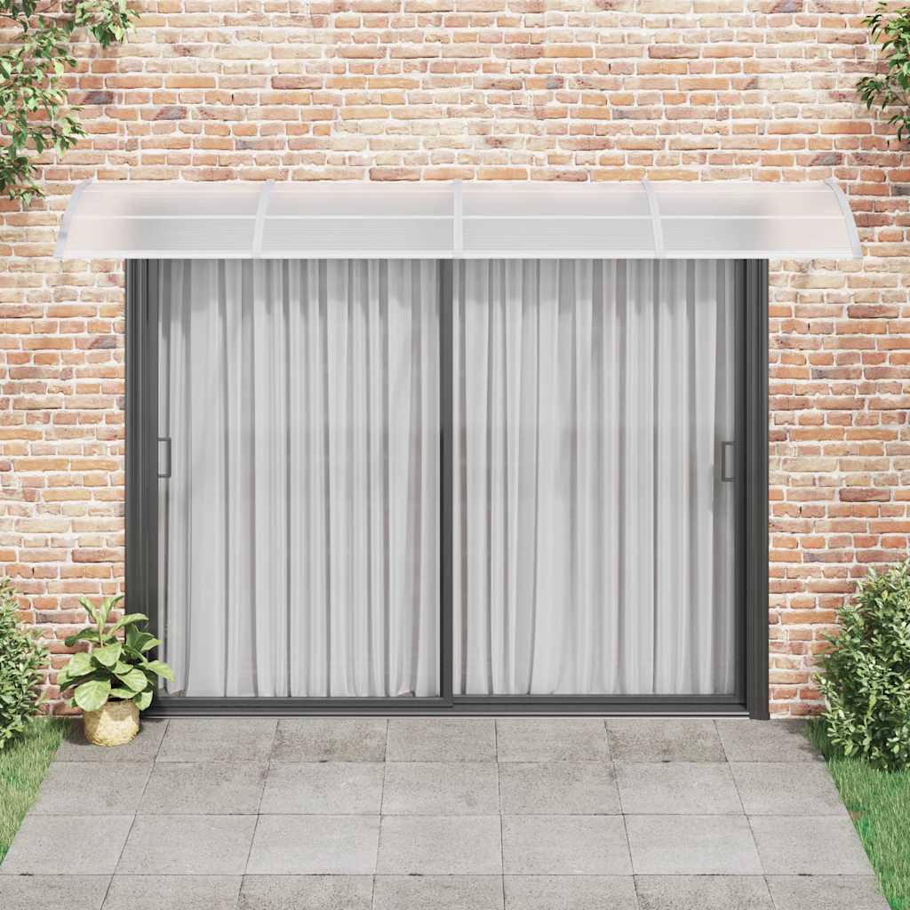 Vidaxx auvent de porte 350x100 cm polycarbonate gris