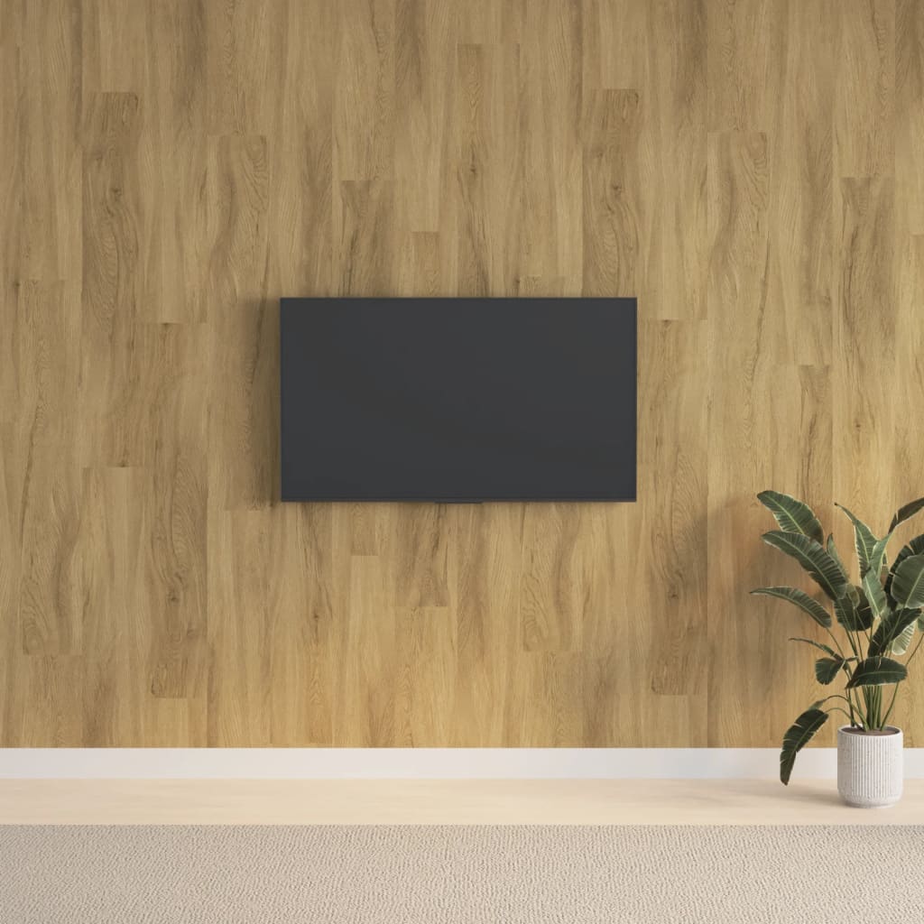 Vidaxx panneaux muraux aspect bois 2,06 m² PVC marron