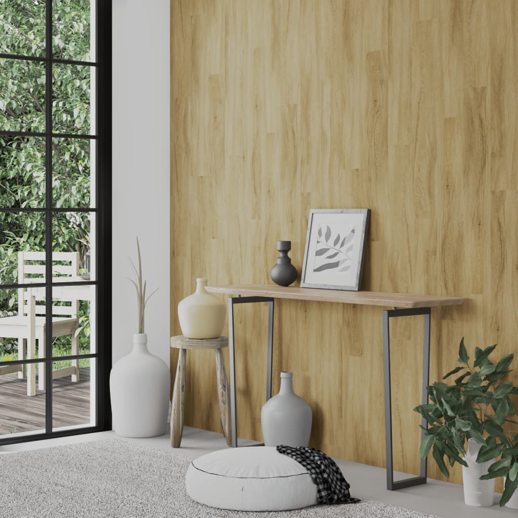 Vidaxx panneaux muraux aspect bois 2,06 m² PVC marron