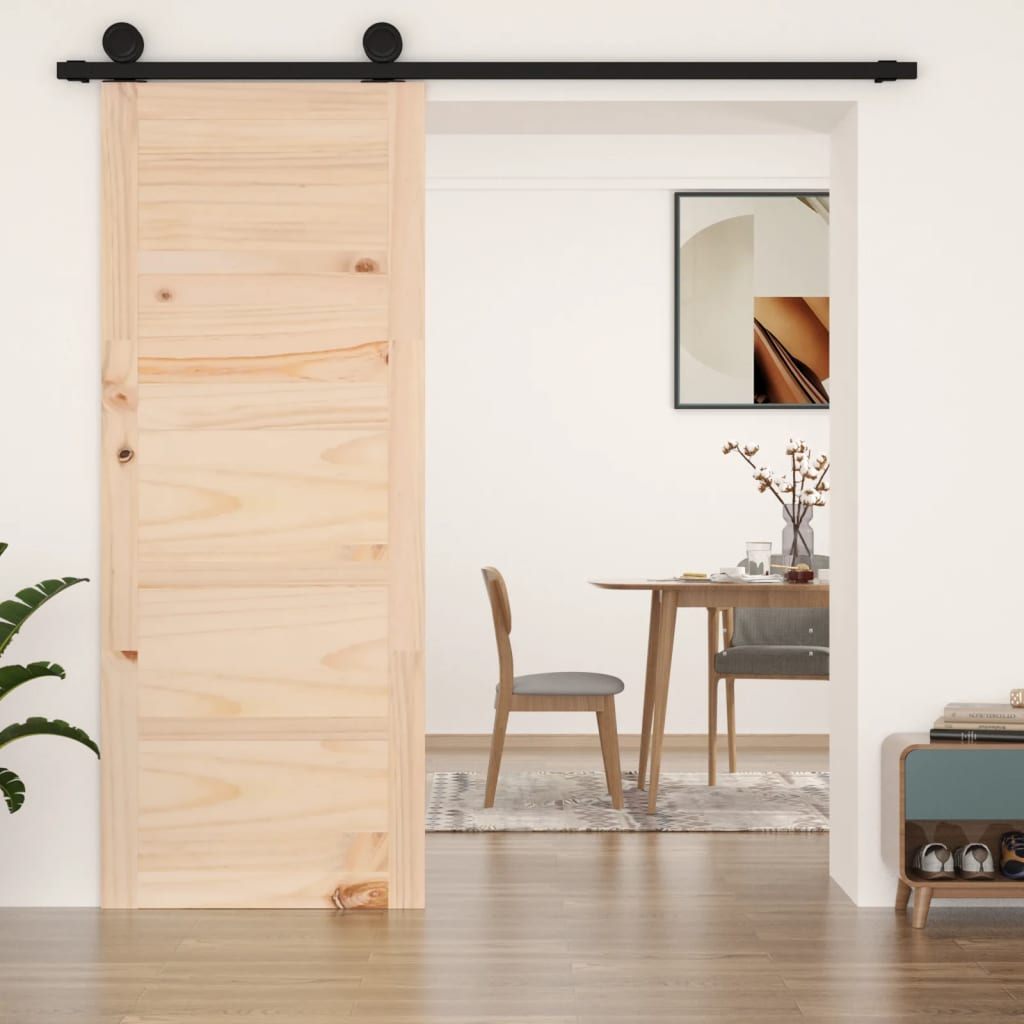 Vidaxx porte coulissante 80x1,8x204,5 cm bois de pin massif