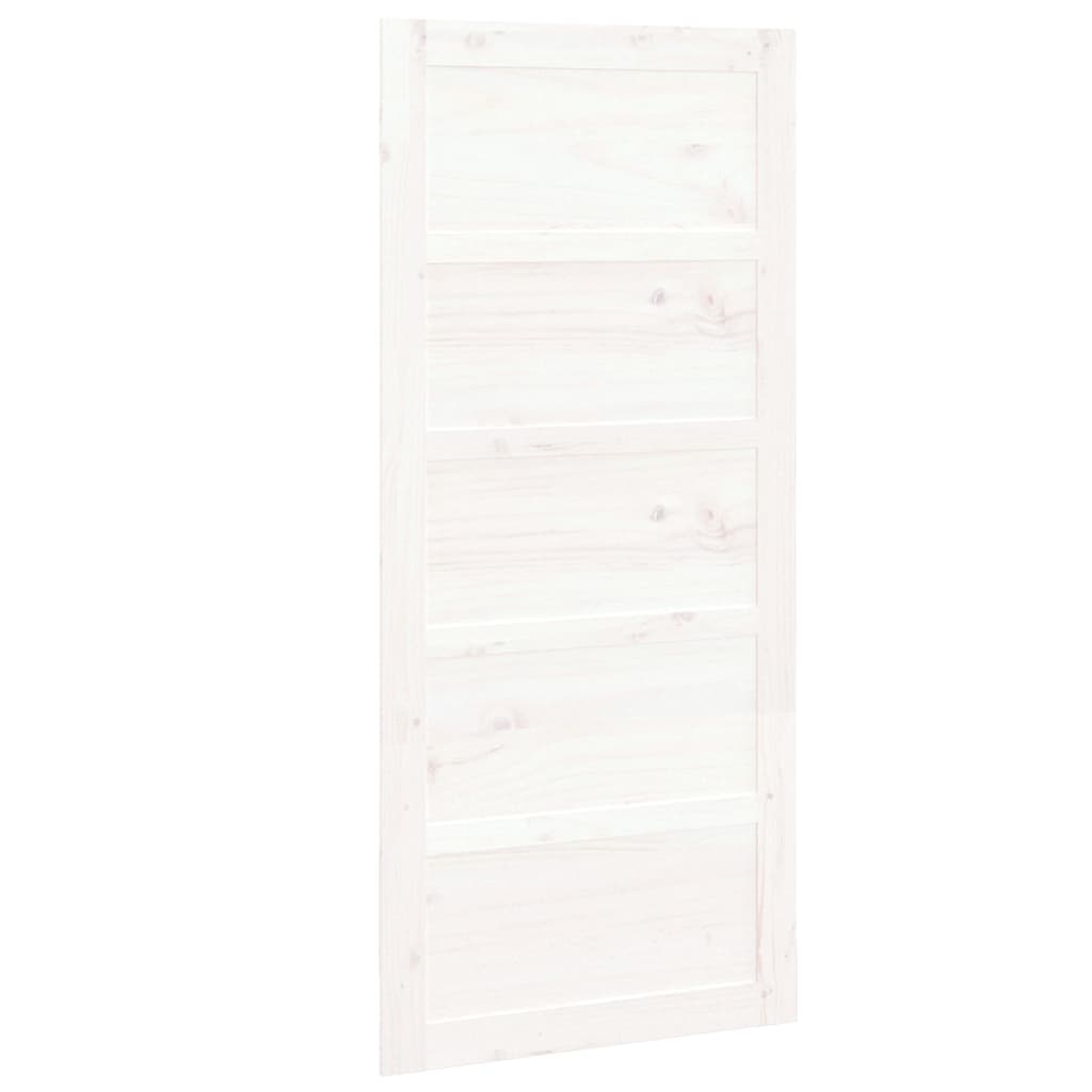VidaXL Porte coulissante 90x1,8x204,5 cm bois de pin massif blanc