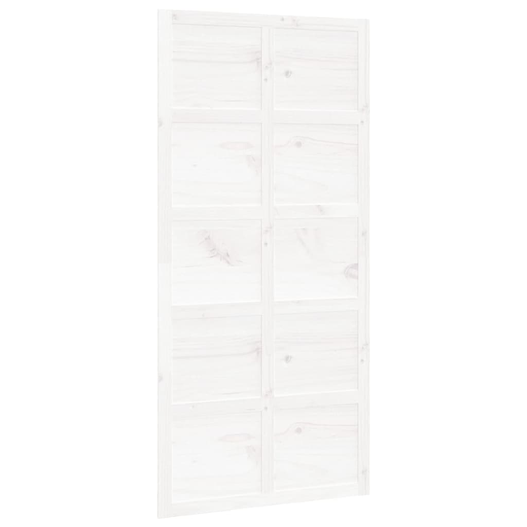 VidaXL Porte coulissante 100x1,8x214 cm bois de pin massif blanc