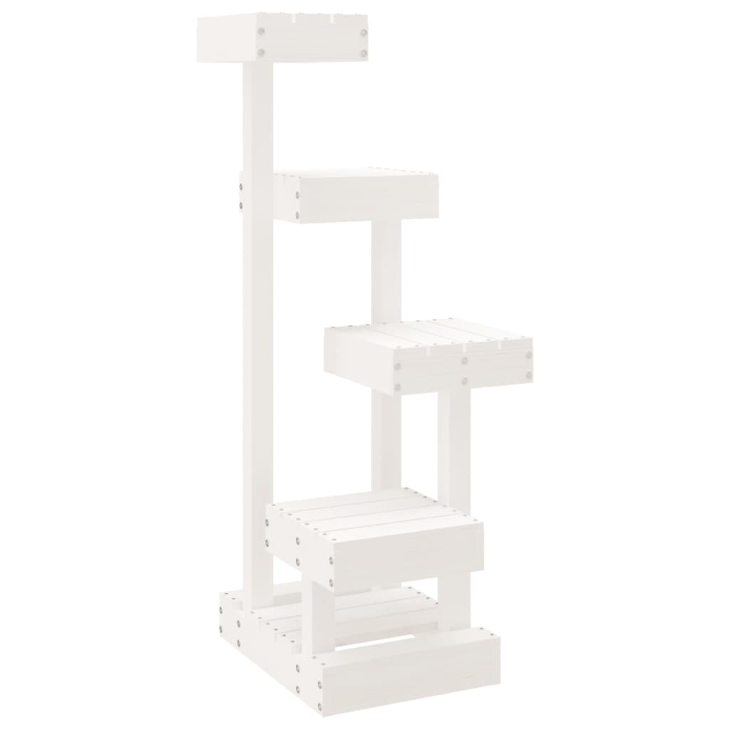 Vidaxl Cat Furniture 45.5x49x103 cm Pine solide blanc