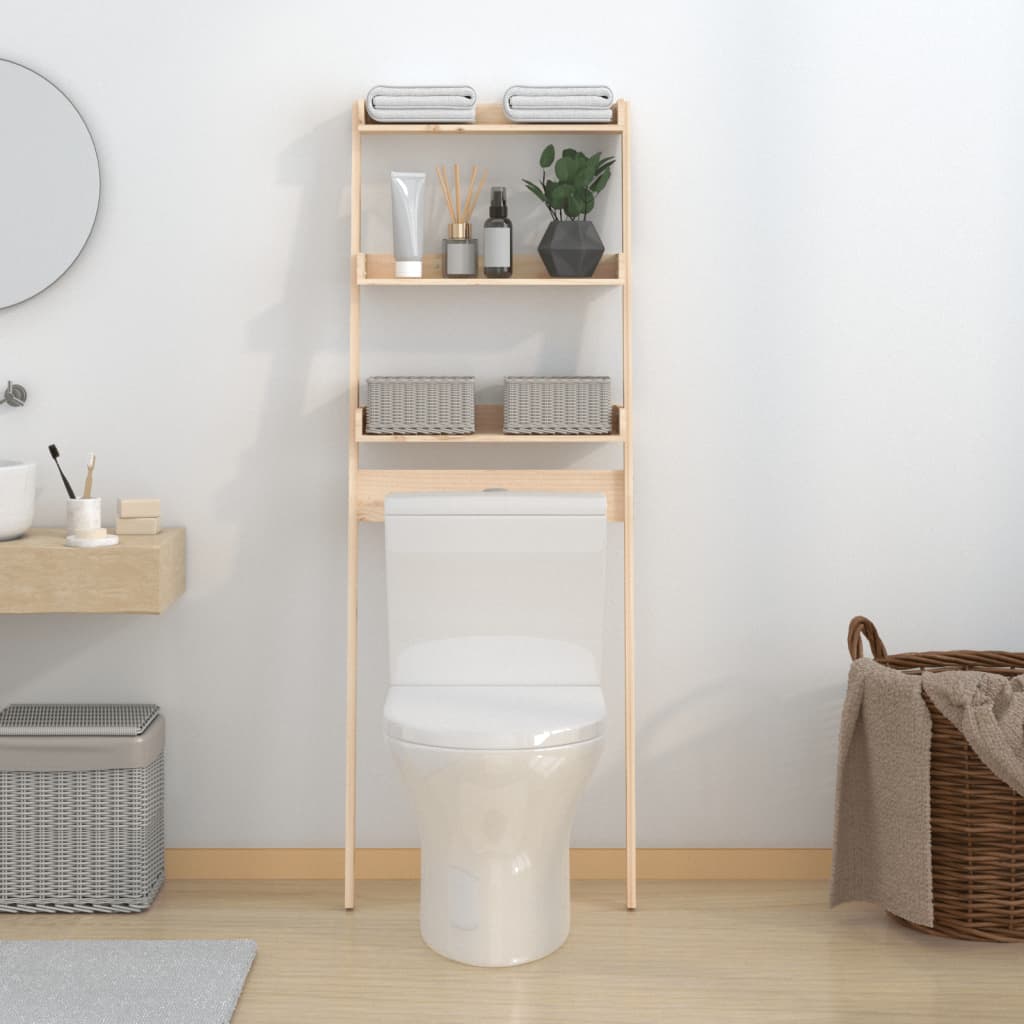 Vidaxx étagère de toilette 63,5x32x179 cm bois de pin massif