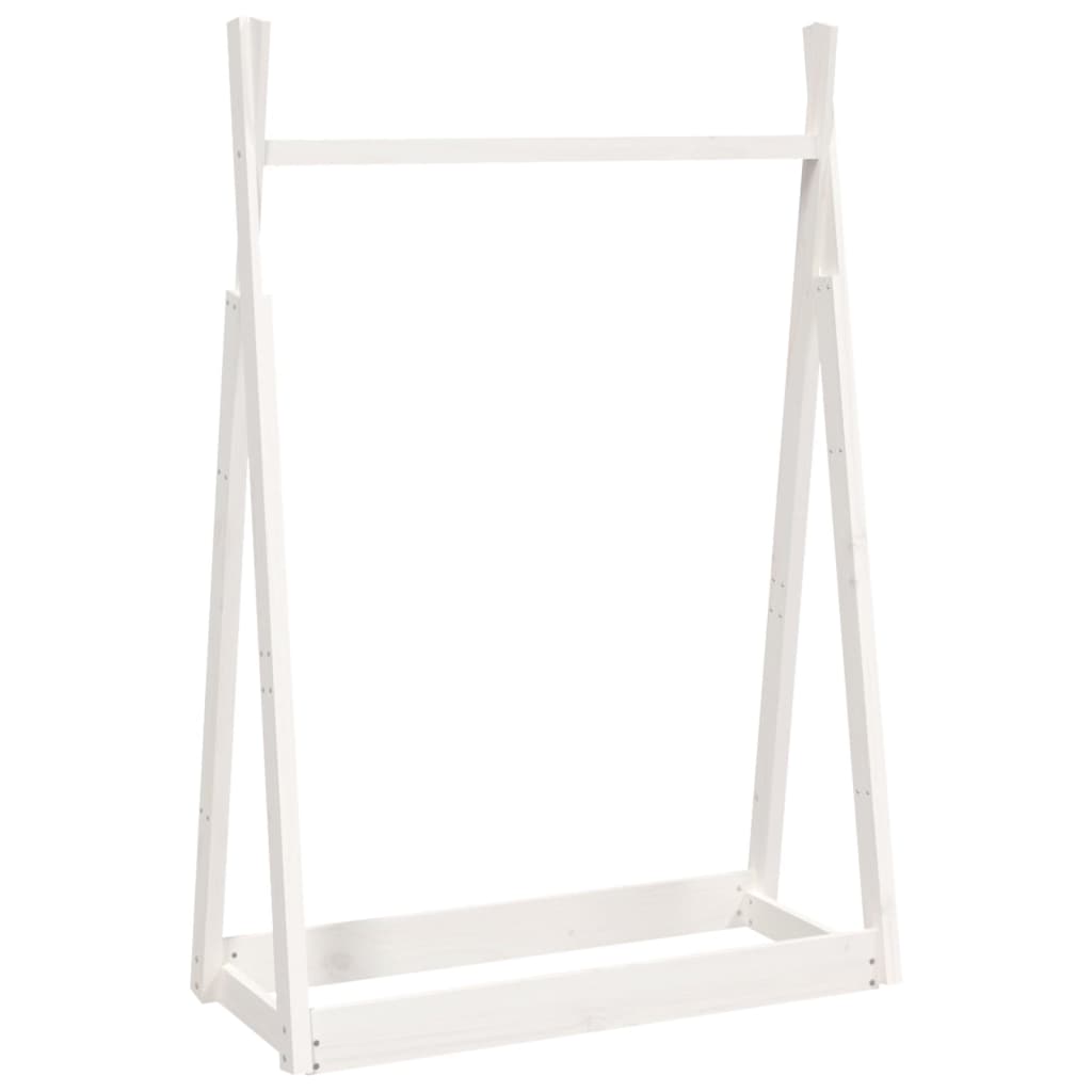 Vidaxx portant à vêtements 100x45x150 cm bois de pin massif blanc