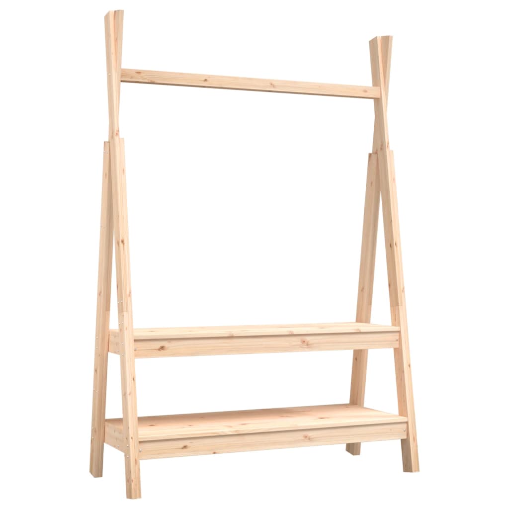 Vidaxx portant à vêtements 100x45,5x150 cm en bois de pin massif