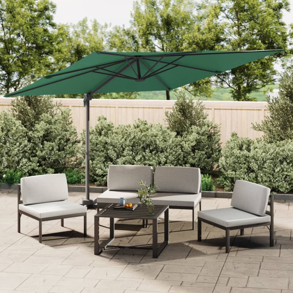 Vidaxx parasol flottant avec mât en aluminium 300x300 cm vert