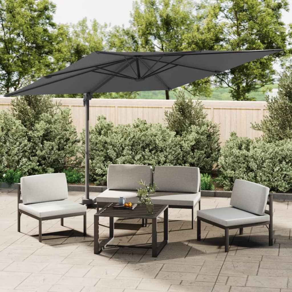 Vidaxx parasol flottant avec mât en aluminium 300x300 cm anthracite