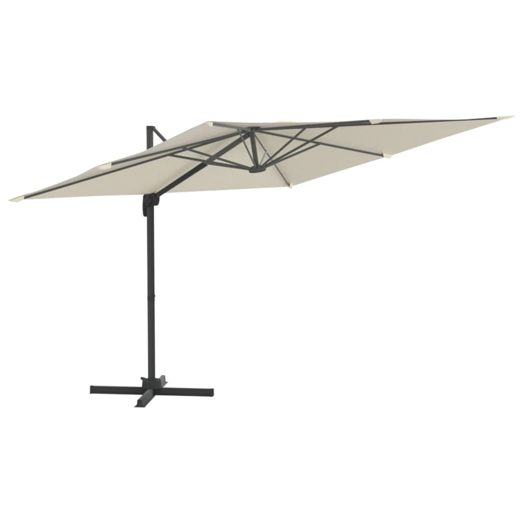 Vidaxx parasol flottant avec éclairage LED 400x300 cm blanc sable