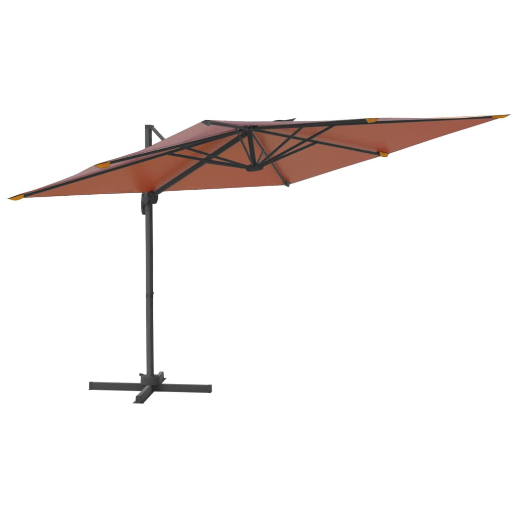 Vidaxx parasol flottant avec éclairage LED 400x300 cm couleur terre cuite