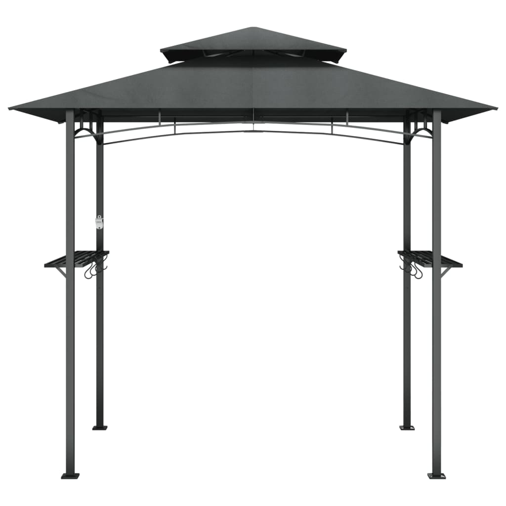 Vidaxx auvent pour barbecue 240x150x243 cm acier anthracite