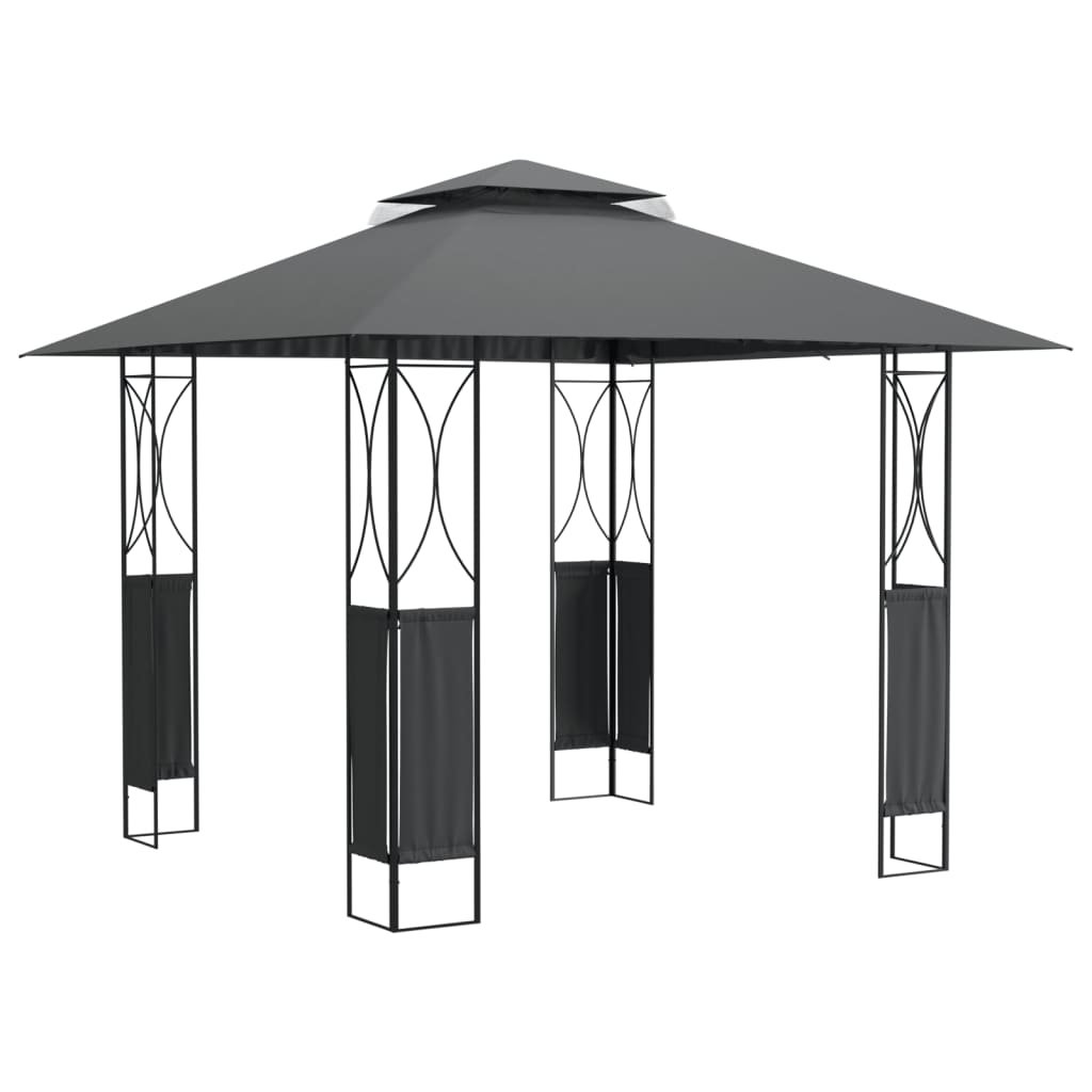 Tonnelle Vidaxx avec toit 300x300x270 cm acier anthracite