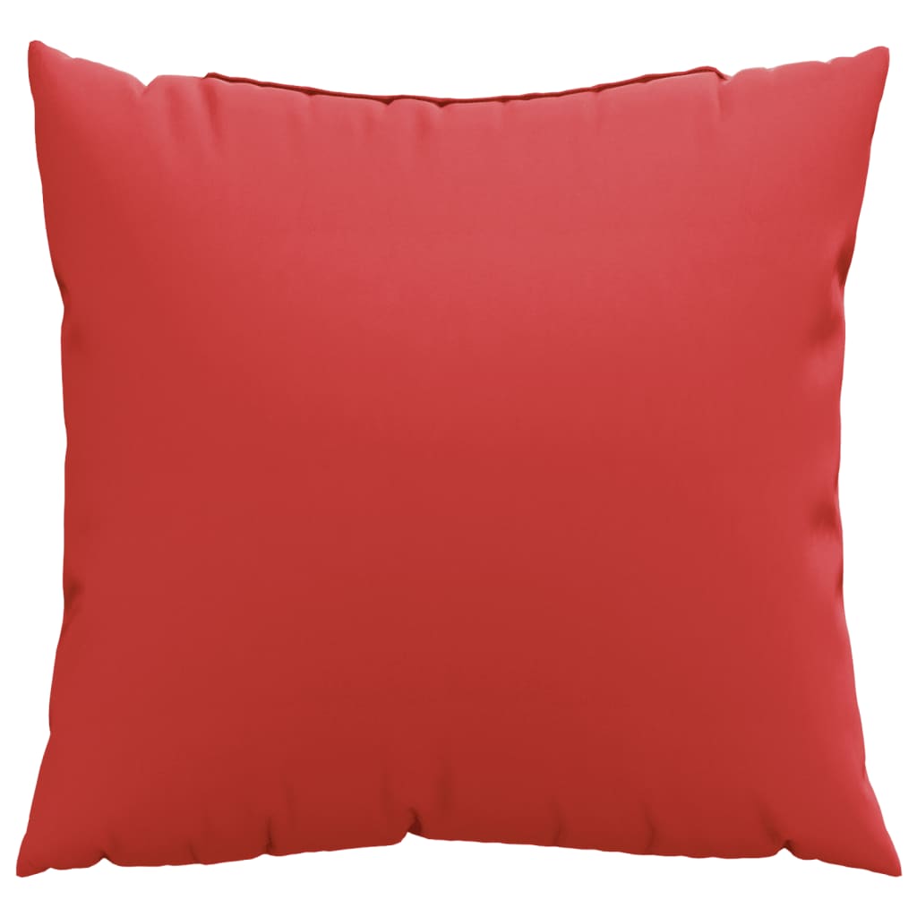 VidaXL Coussins de canapé 4 pcs 60x60 cm tissu rouge