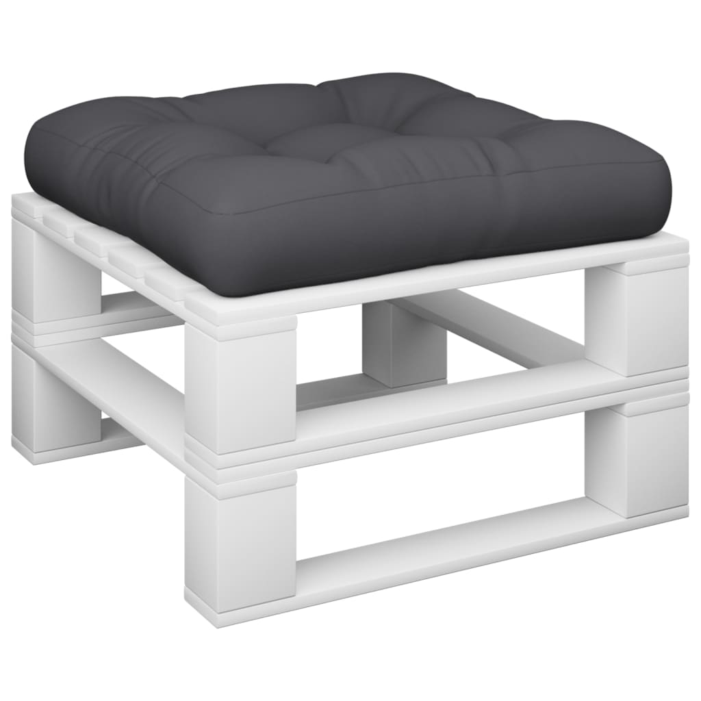 VidaXL coussin de palette 50x50x12 cm tissu noir